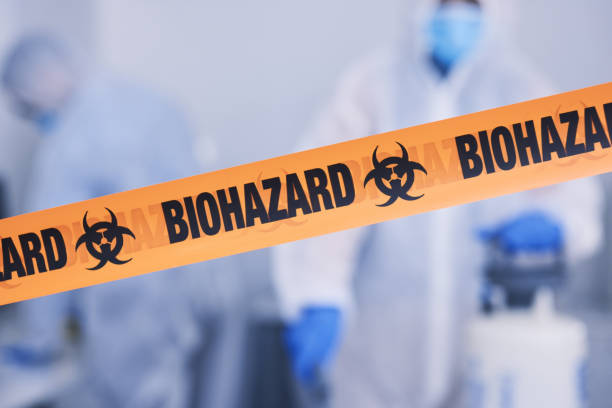 Professional Infectious Disease Decontamination technician working in Cedarhurst, NY